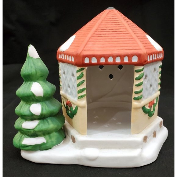 GAZEBO Dickensville Christmas Village accessory building NOMA 1992 5"high - Picture 1 of 6